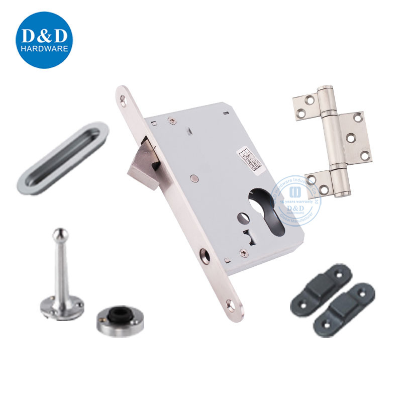 3085 Stainless Steel Euro Mortise Lock for Narrow Slite Door Lock Folding Door Hardware