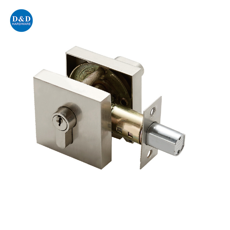 Exterior Outside Key Zinc Alloy Tubular Type Single Double Cylinder Deadbolt Lock