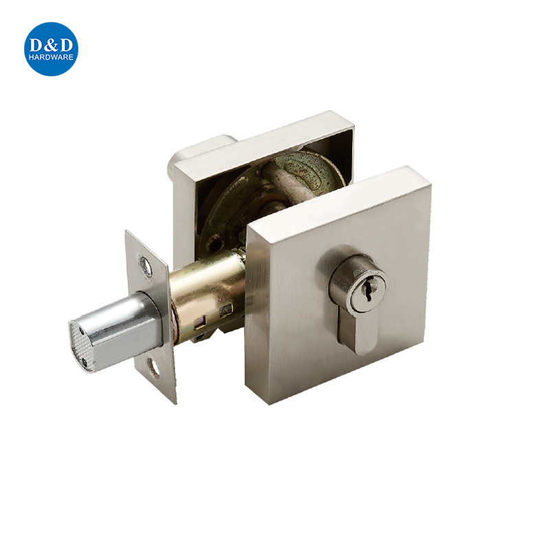 Exterior Outside Key Zinc Alloy Tubular Type Single Double Cylinder Deadbolt Lock