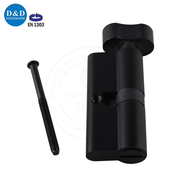 BS EN1303 Black Solid Brass Reasonable Price 70mm Bathroom Mortise Door Lock with Cylinder