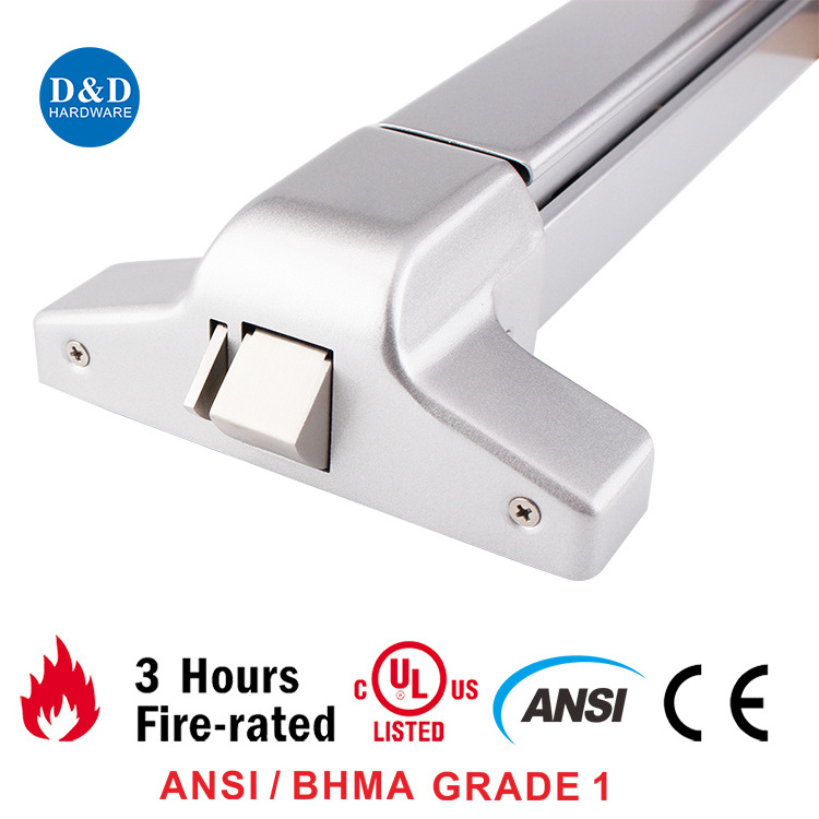 UL Listed Stainless Steel 304 Security Fire Rated Door Double Fire Exit Hardware Push Panic Bar