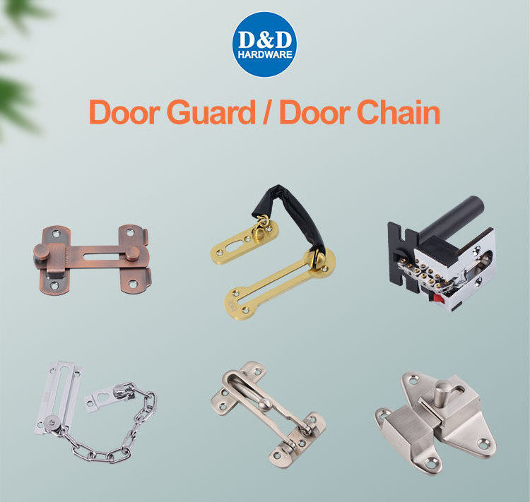 High Security Door Guard Lock Stainless Steel Hardware Fitting Door Guard for Home