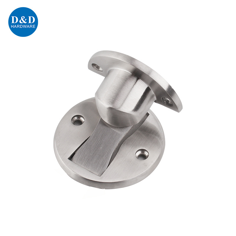 Stainless Steel / Zinc Alloy Magnetic Door Stop Concealed Door Holder for Wood Door