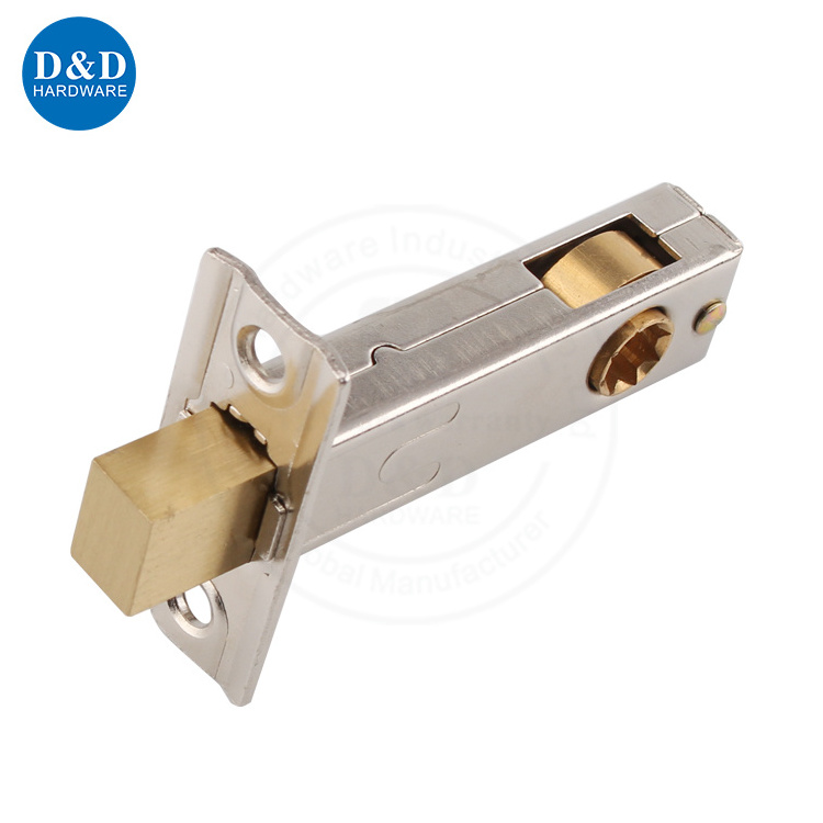 Solid BrassHotel Bathroom Entry Door  Latch Lock Deadbolt Lock Cylinder for Toilet Washroom