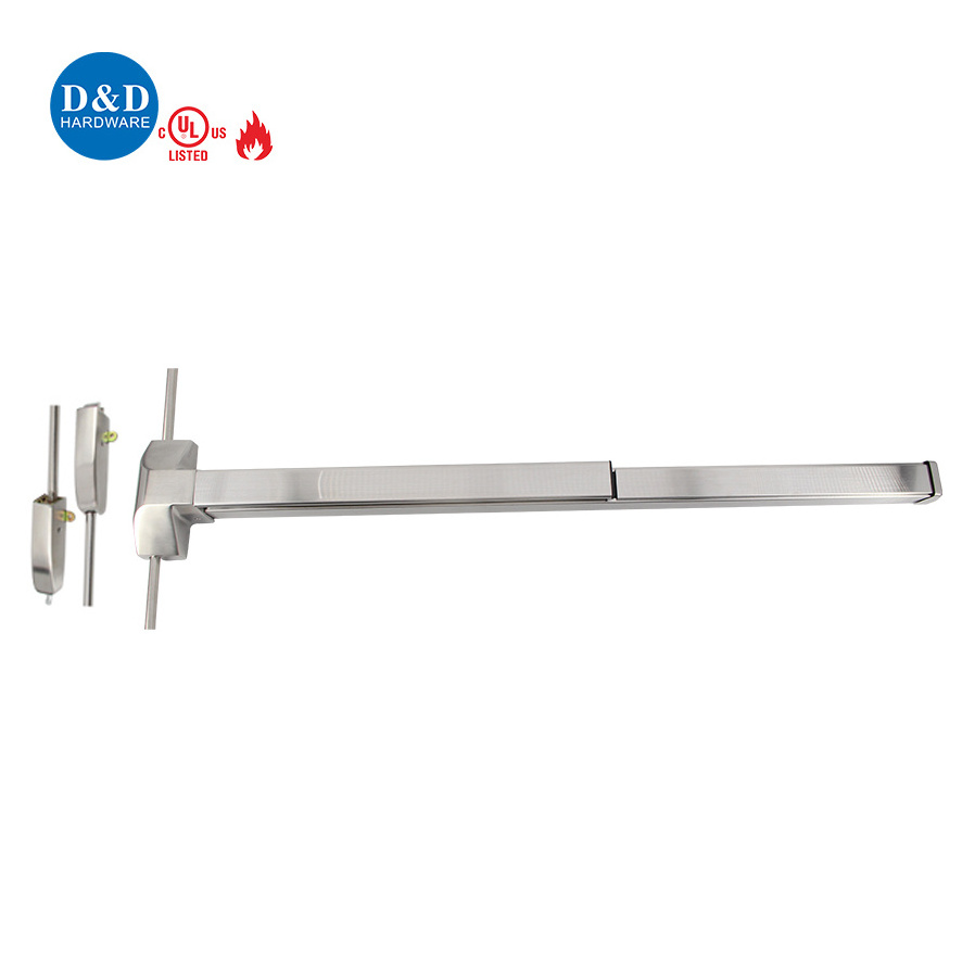 UL Listed ANSI Fire Rated SS304 Emergency Door Security Vertical Rod Panic Exit Device