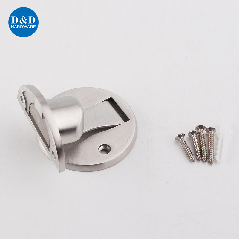 Stainless Steel / Zinc Alloy Magnetic Door Stop Concealed Door Holder for Wood Door