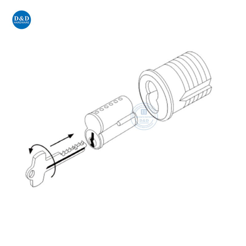 Small Format Interchangeable Core Housing SFIC Locking Hardware Door Cylinder