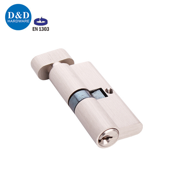 Thumb Turn Euro Cylinder Lock - Euro Door Barrel Lock with 3 Keys - Anti-Bump Anti-Drill Anti-Pick Door Lock with keys