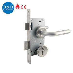 Low Price Building Fire Door CE 5572 Stainless Steel 316 Fire Rated Mortise Sash Lockset