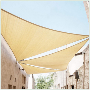 180GSM HDPE Triangle Sun Shade Sail Canopy Anti-uv Patio Blind Outdoor Awnings Garden Wholesale Shade Cloth