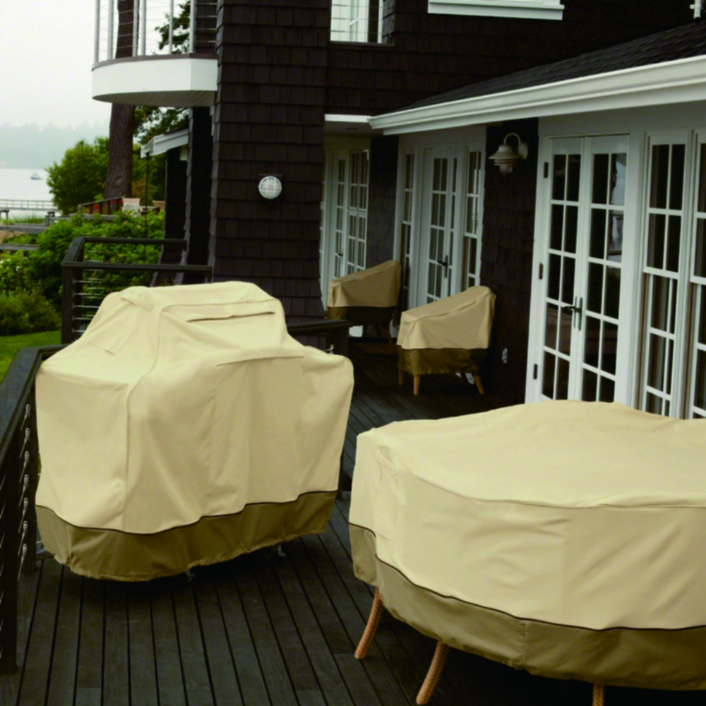 300D 600D Custom Size Waterproof Dustproof UV Resistant Patio Furniture Cover for Parasol Sofa Couch Chair Table Sets