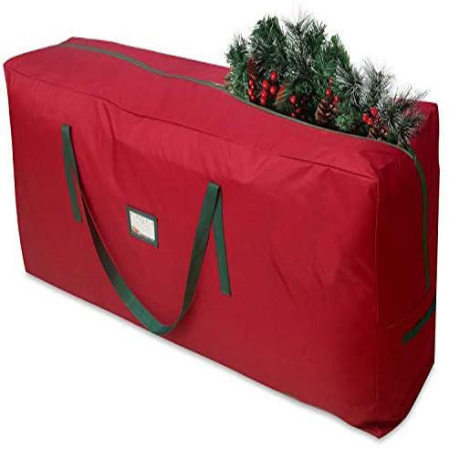 Heavy-Duty 600D Oxford Xmas Holiday Extra Large Container Durable Zipper Waterproof Christmas Tree Storage Bag