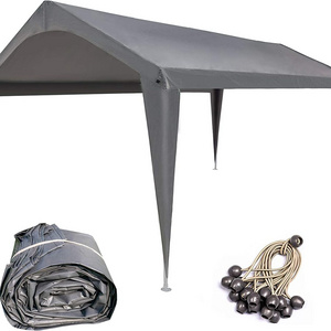 Dandelion 10x20 Feet Carport Replacement Top Canopy Cover for Car Garage Shelter Tent, Dark Grey(Only Top Cover)