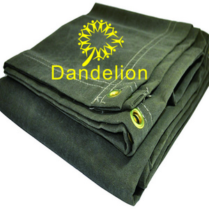 high quality fire-retardant hemp waterproof button canvas tarp