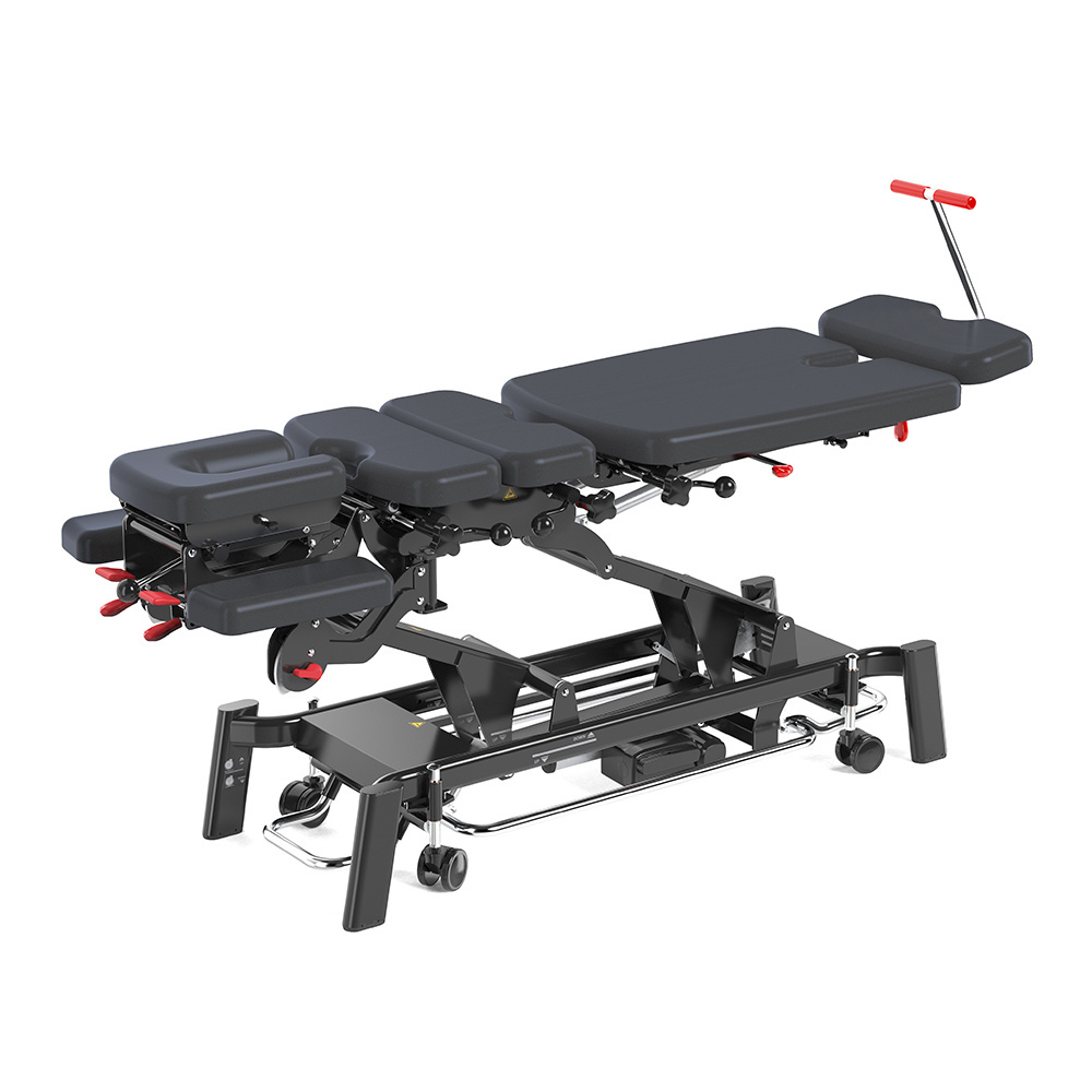 Mt Fairworth-301 Professional Black Cervical Spine Traction Bed Electric Chiropractic Bed Decompression Bed Chiropractic Table