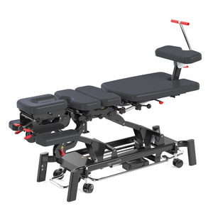 Mt Fairworth-381 Factory Custom Iron Black Electric Table Chiropractic Bed Chiropractic Decompress Traction Bed