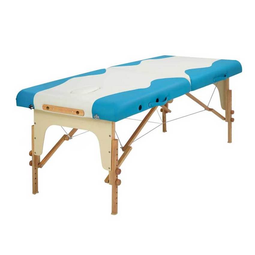 Cambodia WMT-602 Factory Custom Cheap Wide Folding PU/PVC Portable Spa Massage Table Massage Bed Tattoo Table with Side Armrest