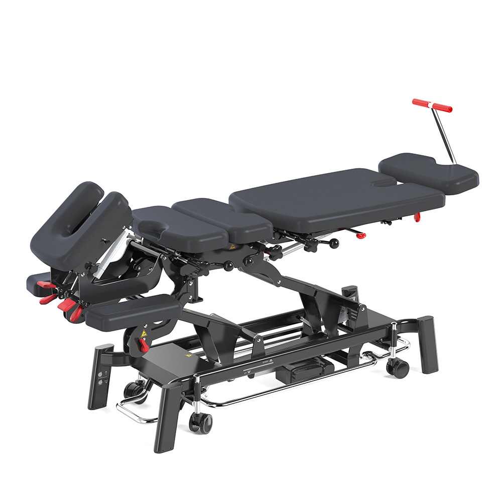 Mt Fairworth-301 Professional Black Cervical Spine Traction Bed Electric Chiropractic Bed Decompression Bed Chiropractic Table