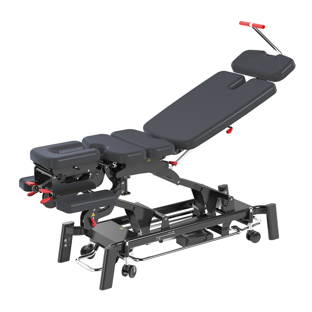 Mt Fairworth-301 Professional Black Cervical Spine Traction Bed Electric Chiropractic Bed Decompression Bed Chiropractic Table