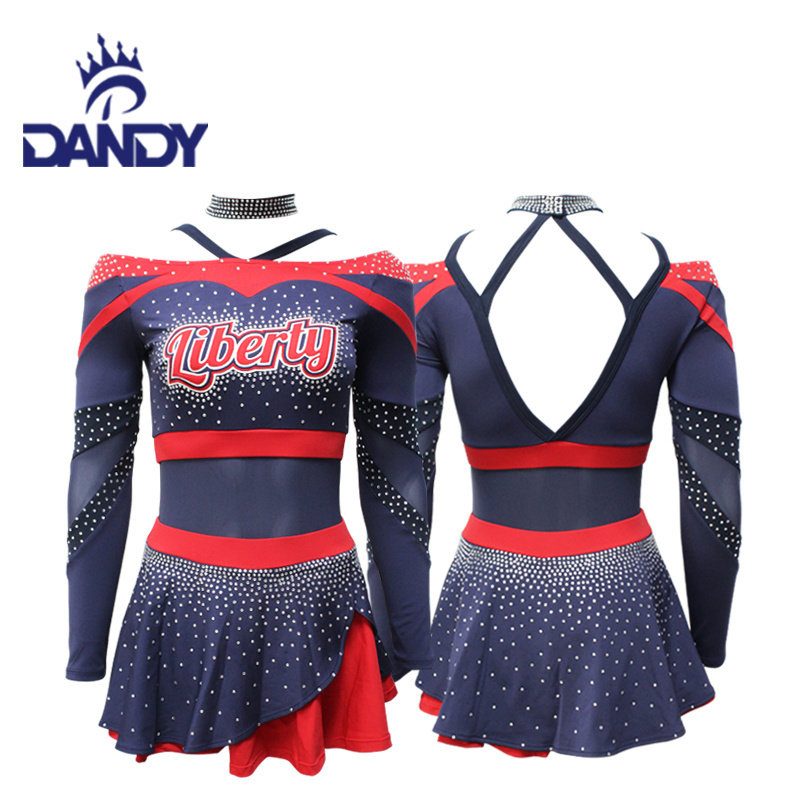 Custom all star sexy high quality competition youth cheer uniforms pink cheerleader costumes