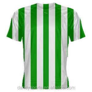 Hot selling sublimation soccer jersey Thai Quality Soccer Jersey personalized design green and white soccer uniform