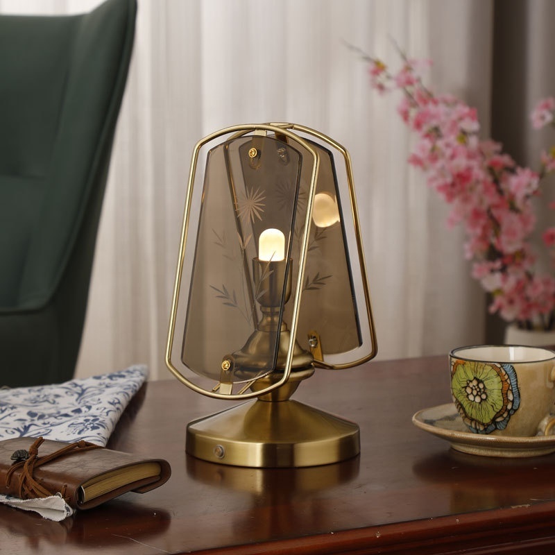 Modern minimalism flexible table lamps bedroom indoor glass small led headboard home office table light