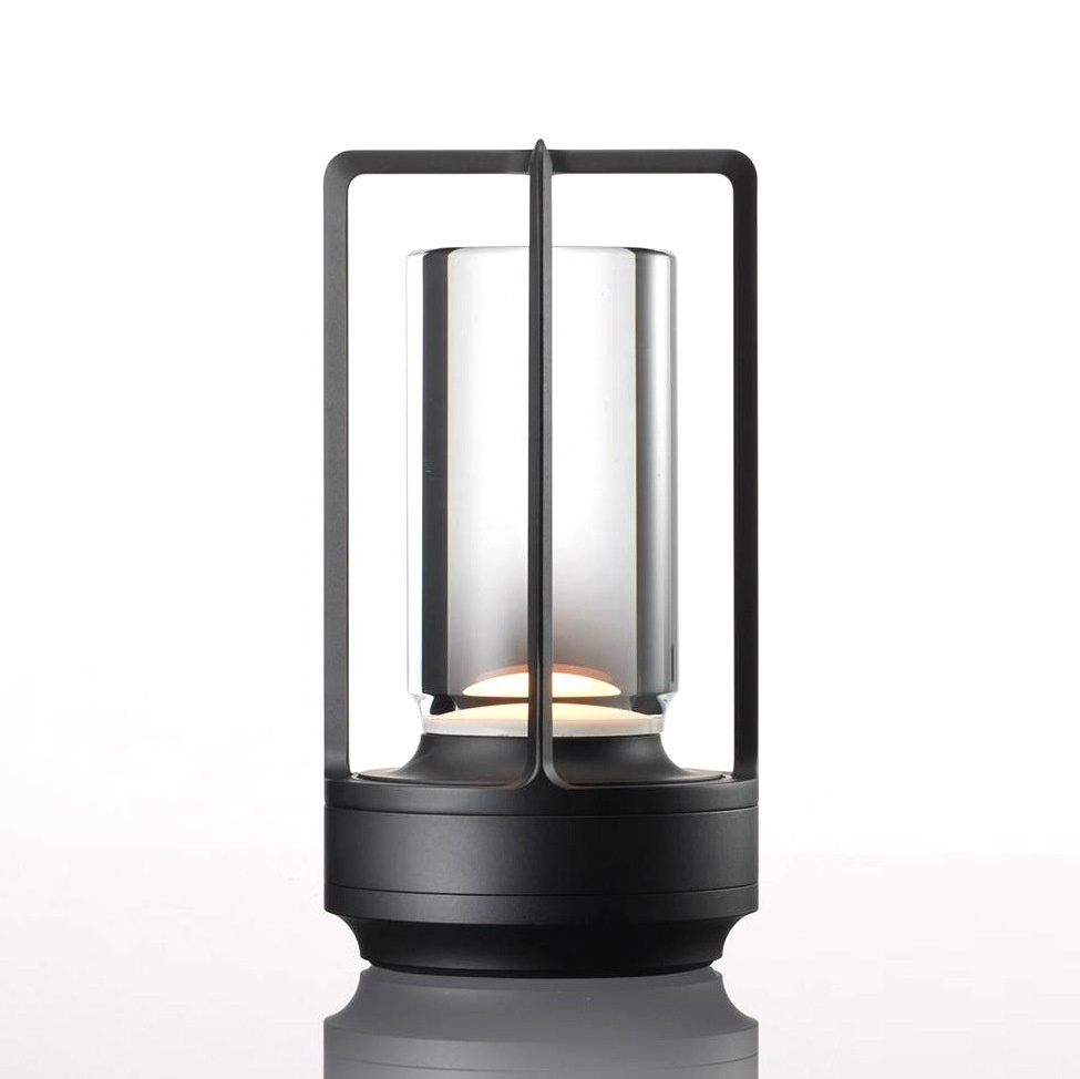 Decorative Dimmable Portable Lantern LED Night Lamp touch cordless Rechargeable Battery Reading Table Light