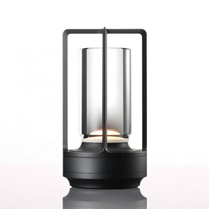 Decorative Dimmable Portable Lantern LED Night Lamp touch cordless Rechargeable Battery Reading Table Light