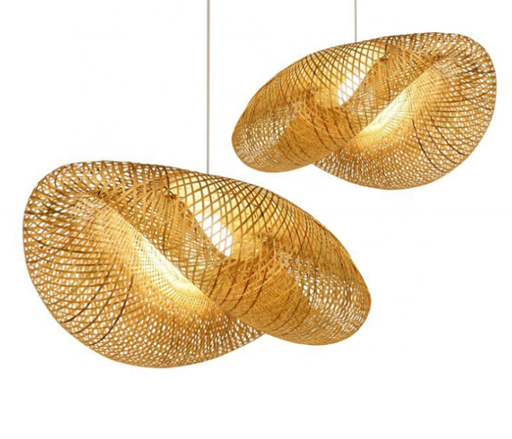 Modern Art kitchen hanging lights Bamboo lamp Restaurant Hotel Rattan pendant lamp for living room