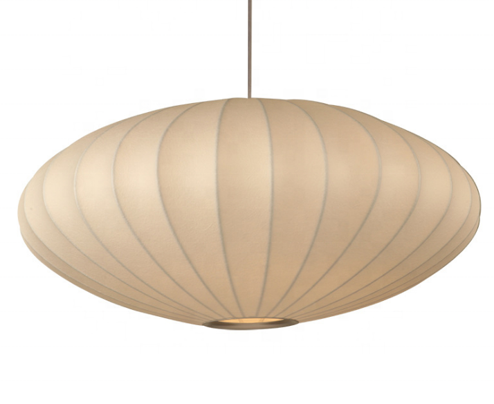 Modern Chandelier Classic home decor e27 pendant light Round ball silk fabric kitchen pendant light