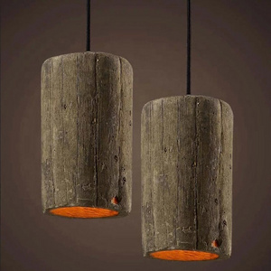 E27 Industrial vintage cement shade ceiling lighting concrete hanging pendant light for coffee shop