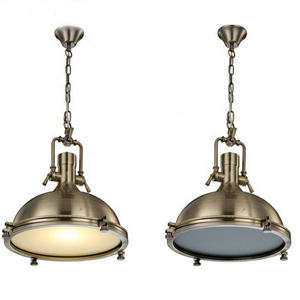 America style industrial hanging lamp fittings antique brass copper chandelier pendant light fixtures for dinning room