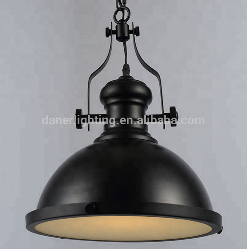 new design black industry vintage suspension led hanging light modern america country pendant lamp