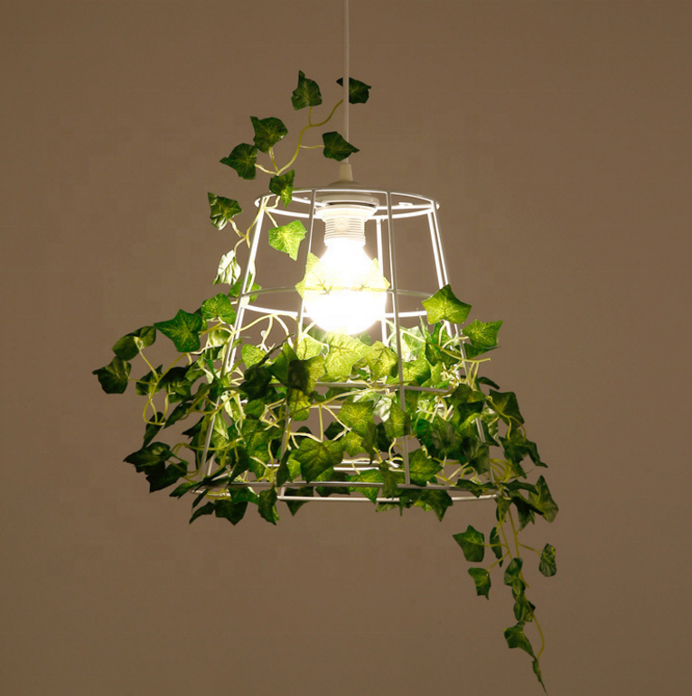 Creative decoration indoor motion sensor ceiling light without electricity in door plants led grow pendant light