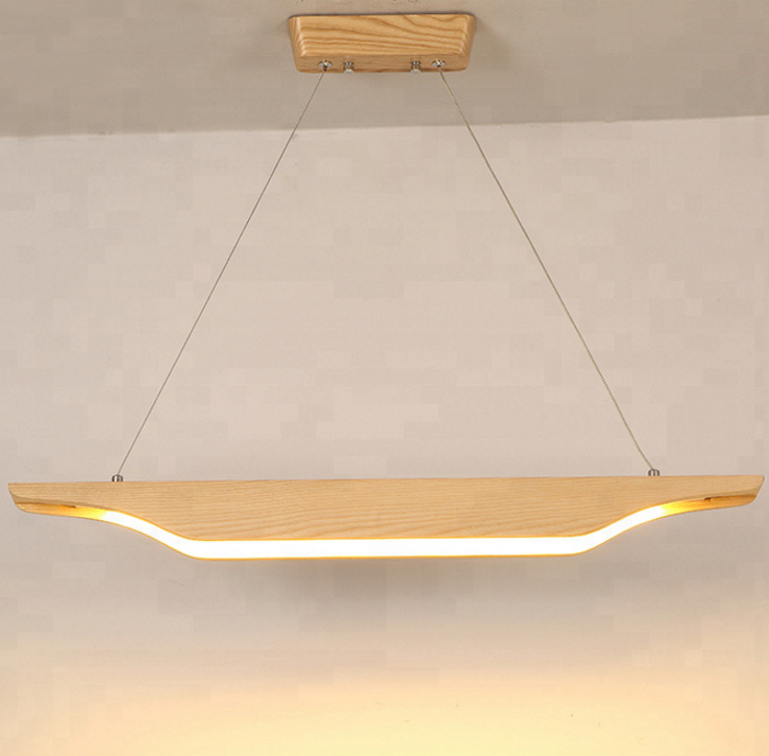 30W wood modern decoration shenzhen led kitchen hanging light fixtures flat indoor house pendant ceiling lamp