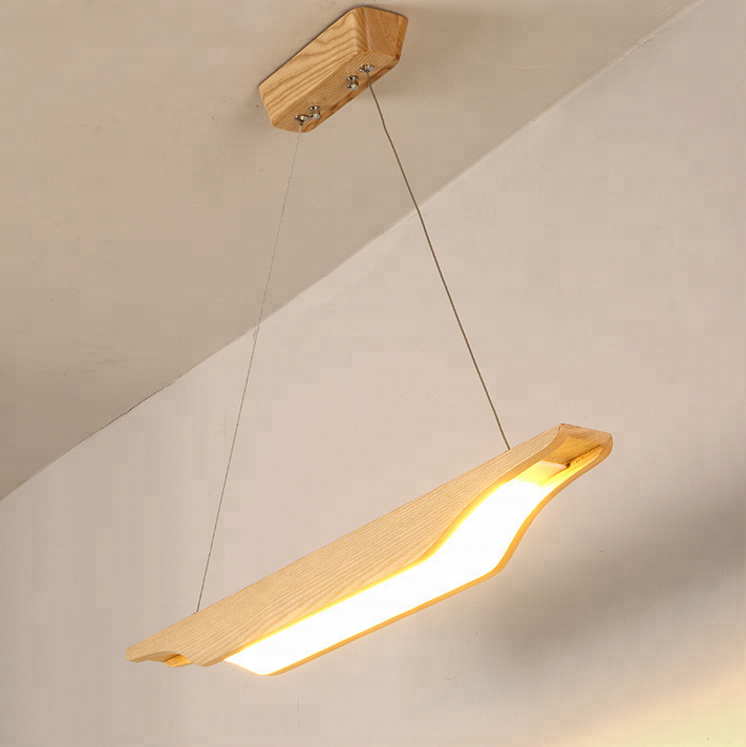 30W wood modern decoration shenzhen led kitchen hanging light fixtures flat indoor house pendant ceiling lamp