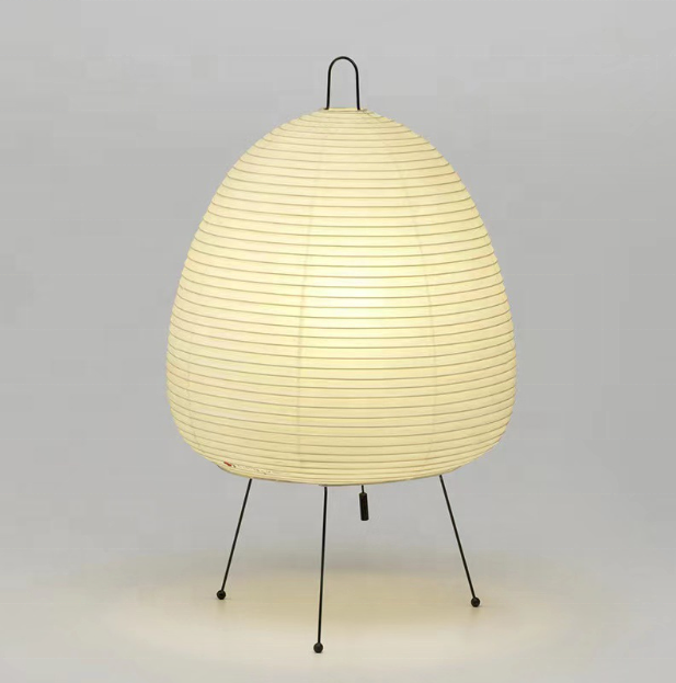 Modern Rice Paper Table Lamp Japanese Style Tripod Desk Lamp for living room