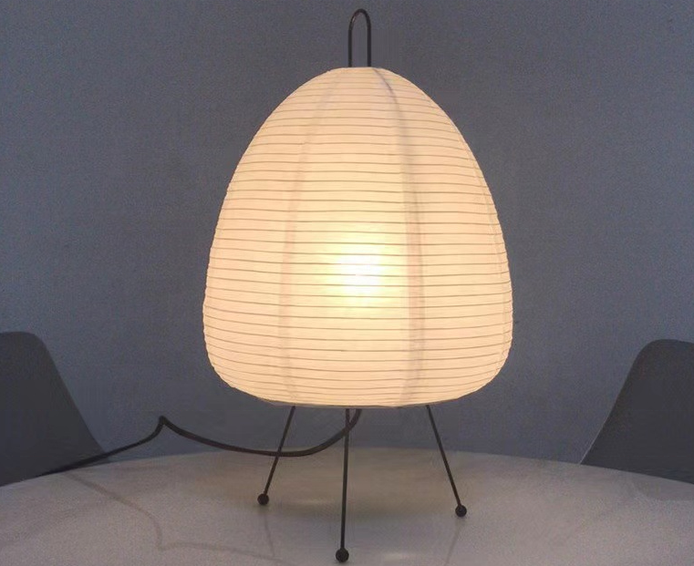 Modern Rice Paper Table Lamp Japanese Style Tripod Desk Lamp for living room