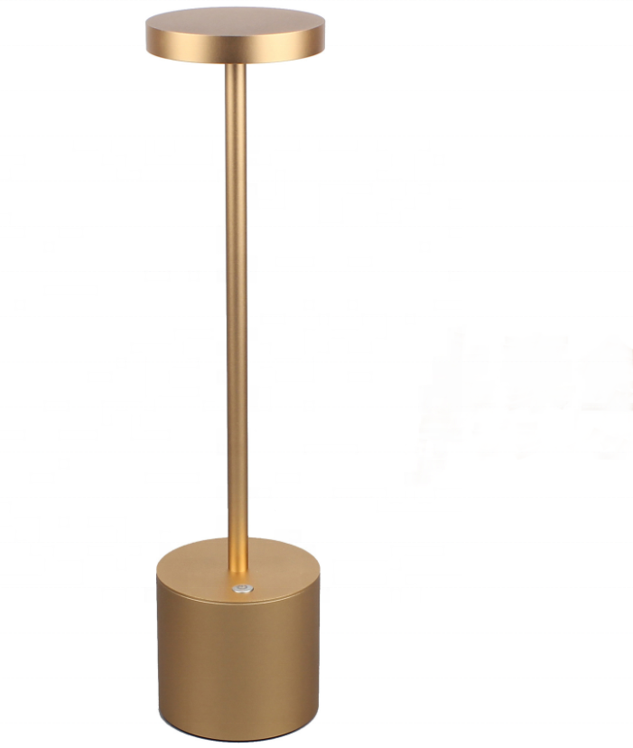 Golden touch dimmer led battery operated antique brass table lamp restaurant rechargeable cordless table lamp lights for bar