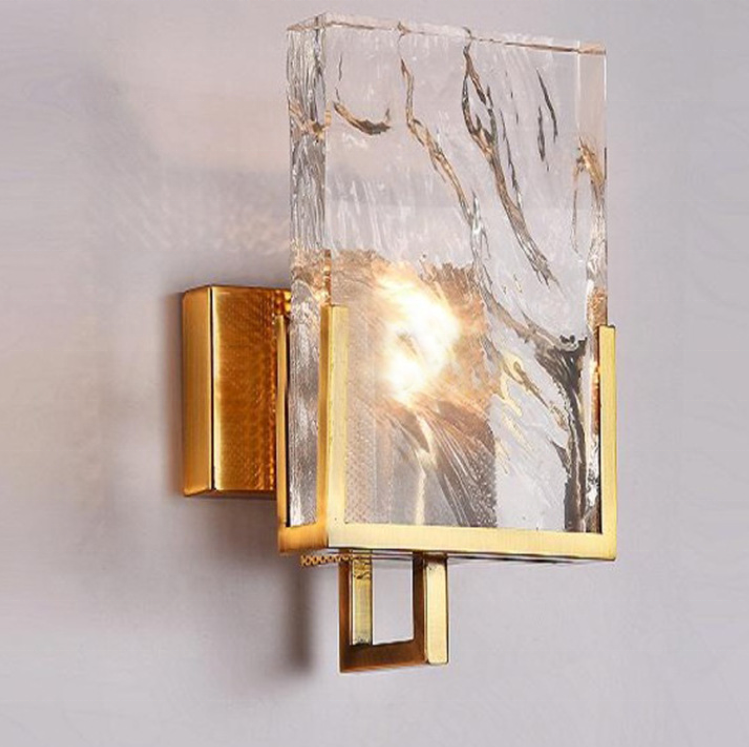 modern luxury crystal golden led wall bathroom vanity lamp lights for hotel home