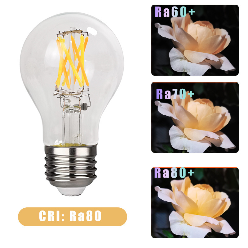 4W 6W G80 G95 G125  Filament light 2200-4000K Dim to warm CCT tunable led bulb lamp