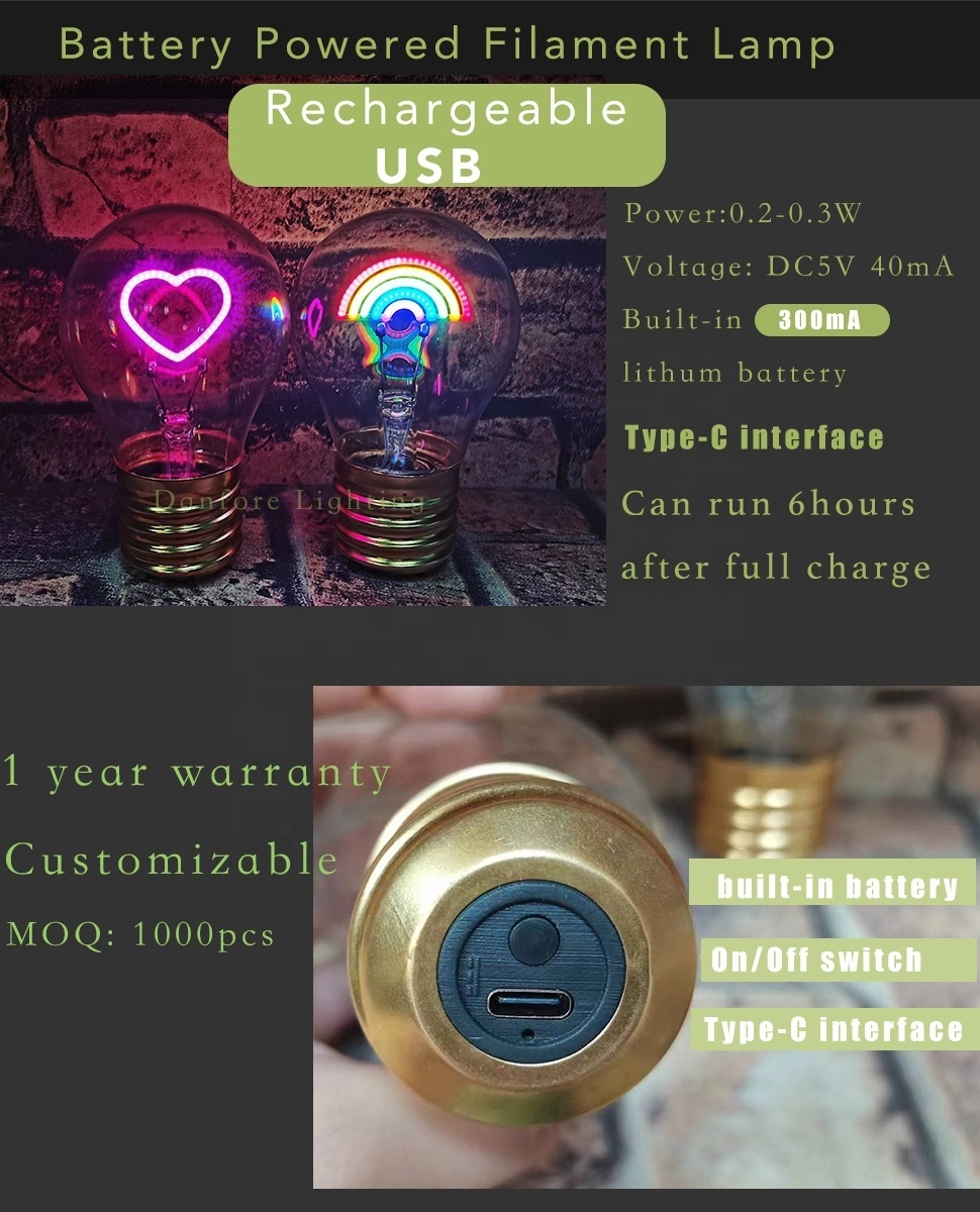 Hot sale USB Rechargeable built-in battery 5V portable LED Bulb