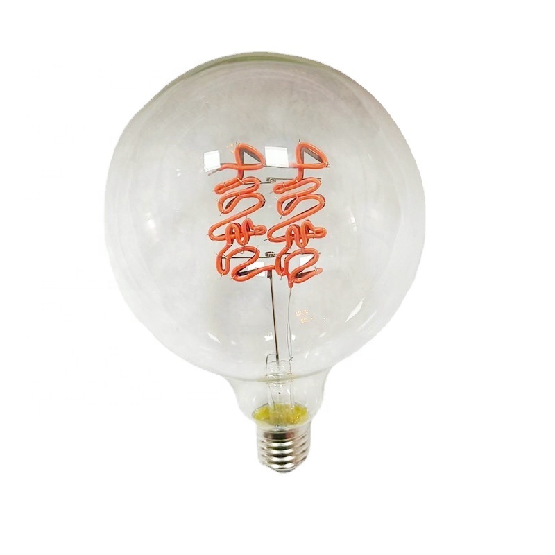 110V 230V G125 customized logo or letter filament E27 LED BULB