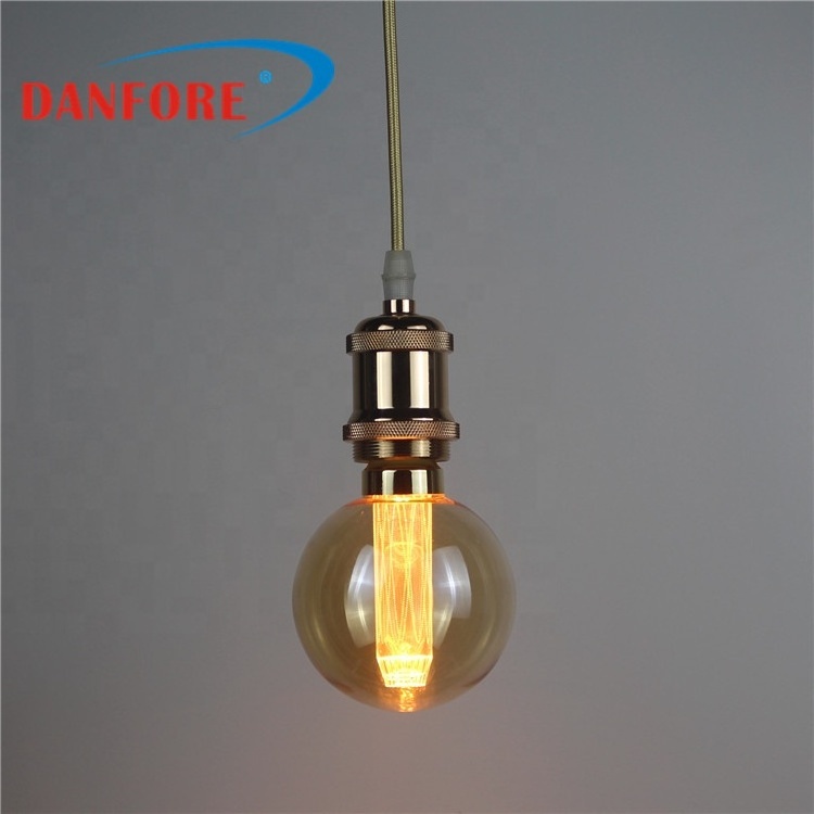 New hot sale light guide column LGC halogen replacement amber glass e27 220V LED ST64 vintage edison bulb