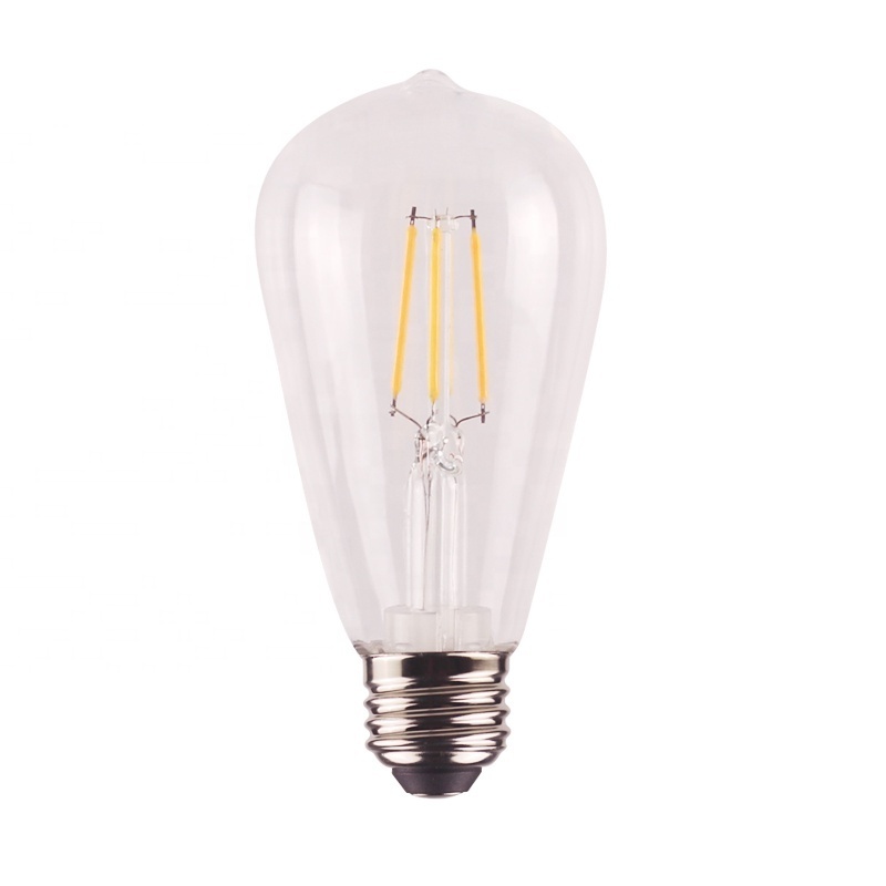 Anti-fall  filament style  110V 220V 12V 24V 3V 6V DC  ST45 S14 Plastic led filament bulb