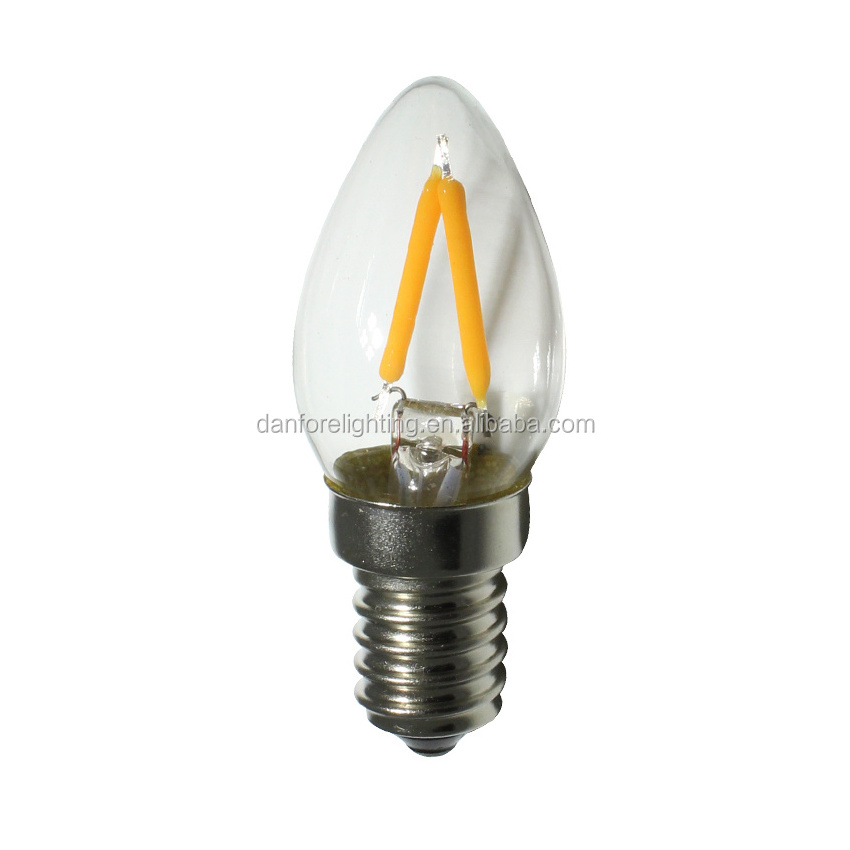 2w filament e14 c7 replacement E12 led bulb