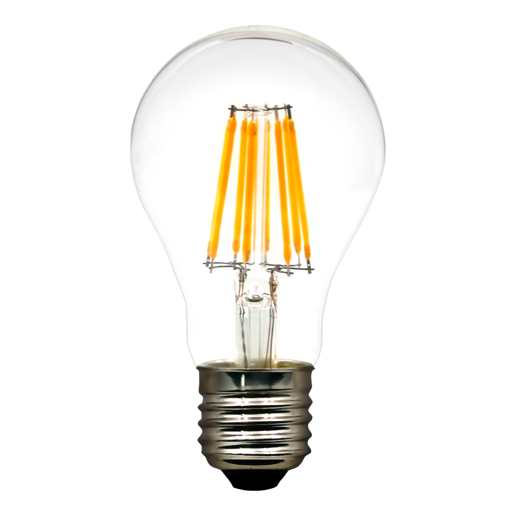 E27 4W 6W 8W Light lamps warm white Dimmable A60 LED Filament Bulb