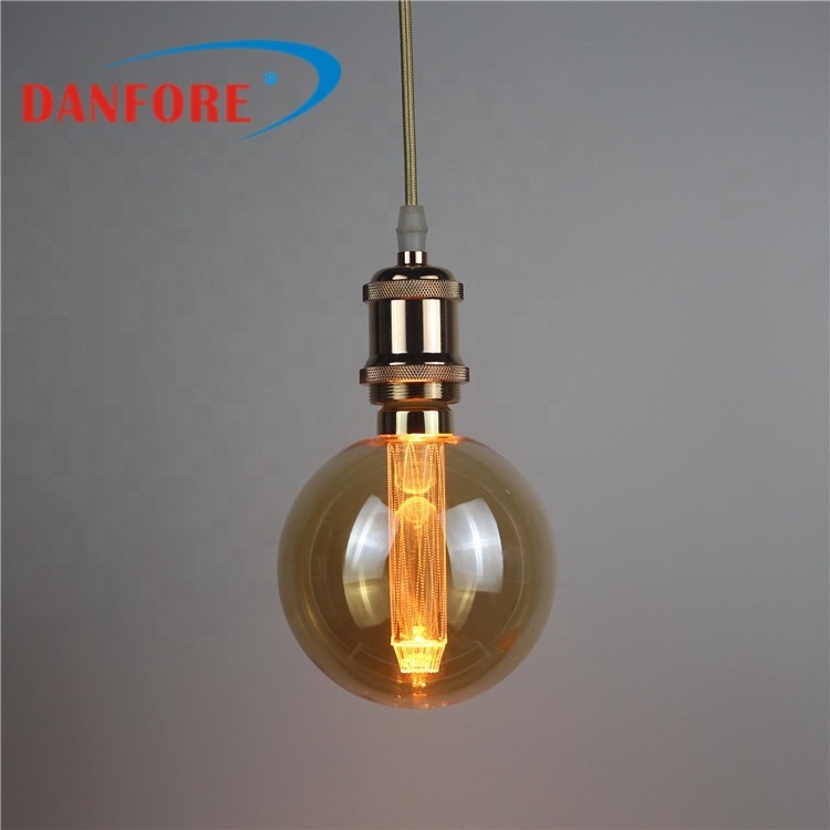 New hot sale light guide column LGC halogen replacement amber glass e27 220V LED ST64 vintage edison bulb