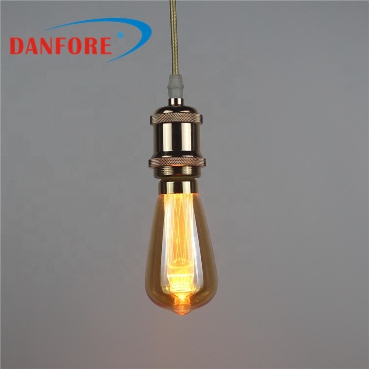 New hot sale light guide column LGC halogen replacement amber glass e27 220V LED ST64 vintage edison bulb