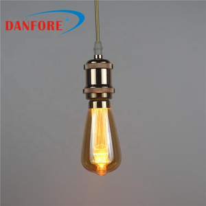 New hot sale light guide column LGC halogen replacement amber glass e27 220V LED ST64 vintage edison bulb